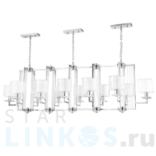 Купить с доставкой Подвесная люстра Crystal Lux Nicolas SP12 L1600 Nickel/White в Туле