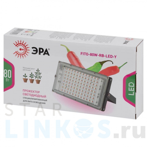 Купить с доставкой Прожектор светодиодный для растений ЭРА 50W 1310K Fito-80W-RB-Led-Y Б0053082 в Туле фото 3