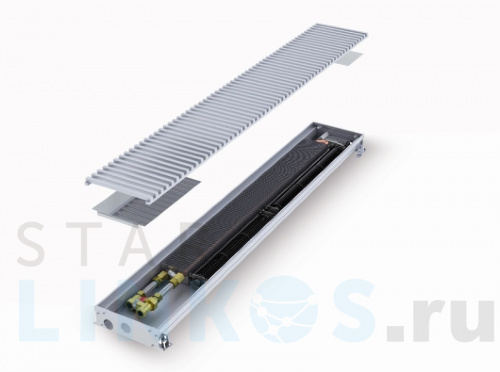 Купить с доставкой Конвектор внутрипольный MINIB RT с вентилятором T50 50-161-1000 (высота 65 мм) в Туле
