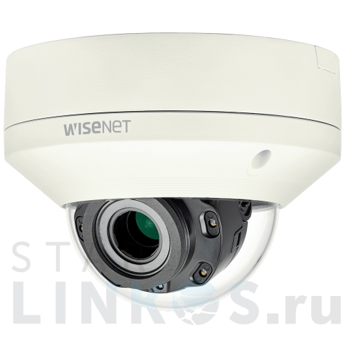 Купить с доставкой Вандалостойкая купольная IP-камера Wisenet XNV-L6080R с ИК-подсветкой и Motor-zoom в Туле фото 2