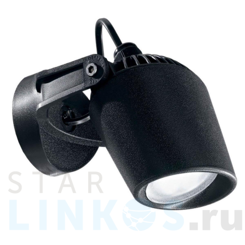 Купить с доставкой Уличный настенный светодиодный светильник Ideal Lux Minitommy AP Nero 4000K 096476 в Туле