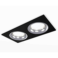 Купить Комплект встраиваемого светильника Ambrella light Techno Spot XC7636003 SBK/PCL черный песок/серебро полированное (C7636, N7012) в Туле