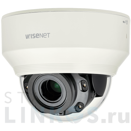 Купить с доставкой Купольная IP-камера Wisenet XND-L6080RV с ИК-подсветкой и моторизованным объективом в Туле фото 2