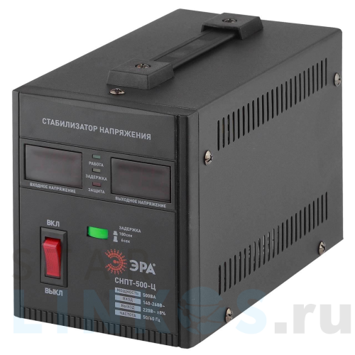 Купить с доставкой Стабилизатор напряжения ЭРА СНПТ-500-Ц Б0020157 в Туле