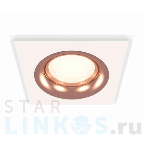 Купить с доставкой Комплект встраиваемого светильника Ambrella light Techno Spot XC7631006 SWH/PPG белый песок/золото розовое полированное (C7631, N7015) в Туле
