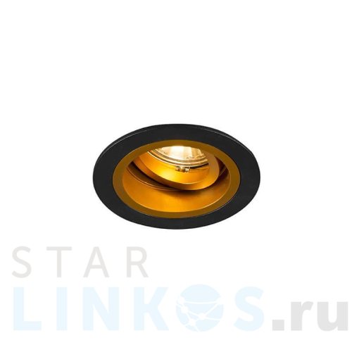 Купить с доставкой Встраиваемый светильник Zumaline Chuck dl round black-gold 92702 в Туле