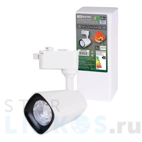 Купить с доставкой Трековый светодиодный светильник TDM Electric TRL-02-025-NW SQ0369-0024 в Туле