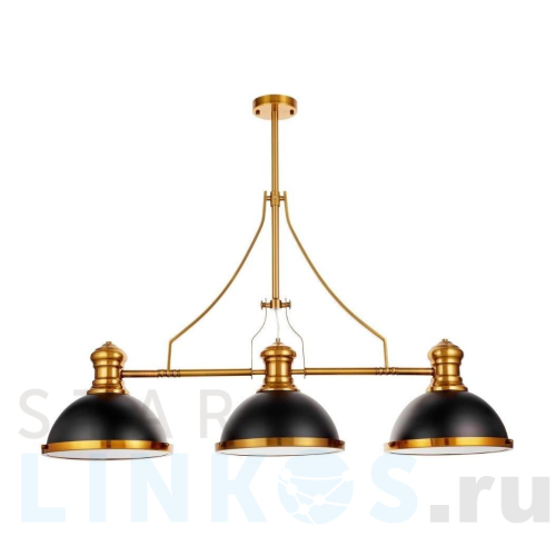 Купить с доставкой Подвесная люстра Lumina Deco Ettore LDP 710-3 BK+MD в Туле