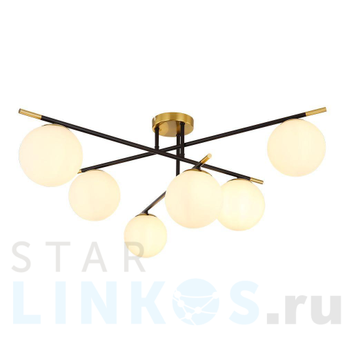 Купить с доставкой Потолочная люстра Arte Lamp Alcor A2224PL-6BK в Туле