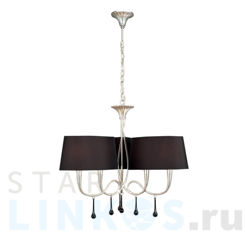 Купить с доставкой Подвесная люстра Mantra Paola Painted Silver 3530 в Туле