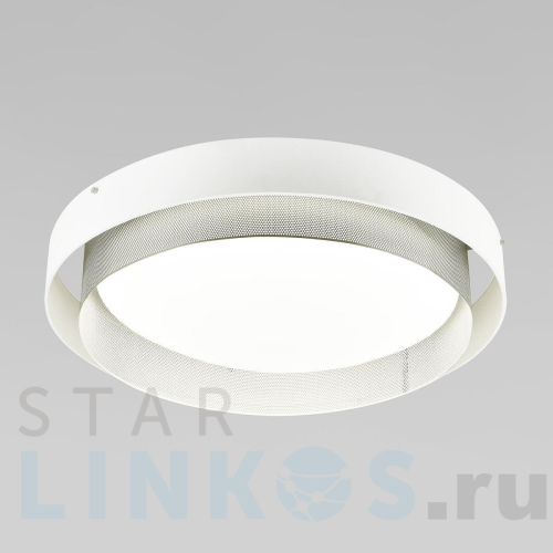 Купить с доставкой Потолочный светодиодный светильник Eurosvet Imperio 90287/1 белый/серебро Smart в Туле