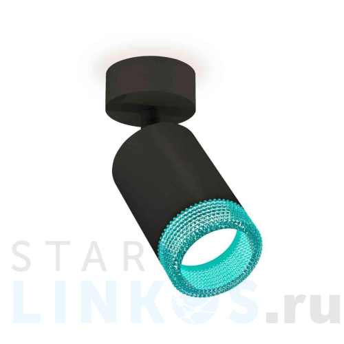Купить с доставкой Комплект накладного светильника Ambrella light Techno Spot XM6313004 SBK/BL черный песок/голубой (A2210, C6313, N6153) в Туле