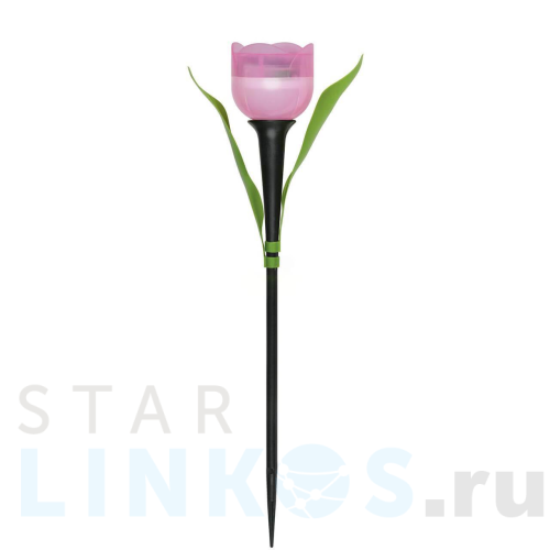 Купить с доставкой Светильник на солнечных батареях Uniel Promo USL-C-451/PT305 Pink Tulip UL-00004276 в Туле