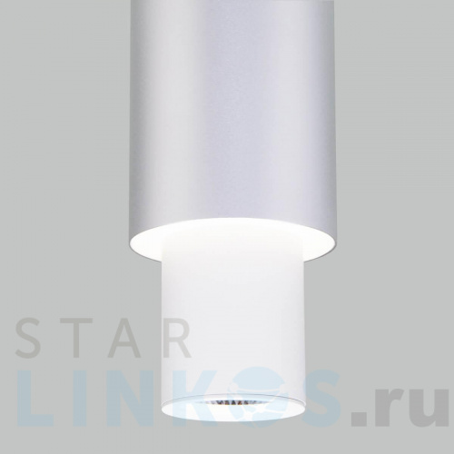 Купить с доставкой Подвесной светодиодный светильник Eurosvet Bento 50204/1 белый/матовое серебро в Туле фото 3