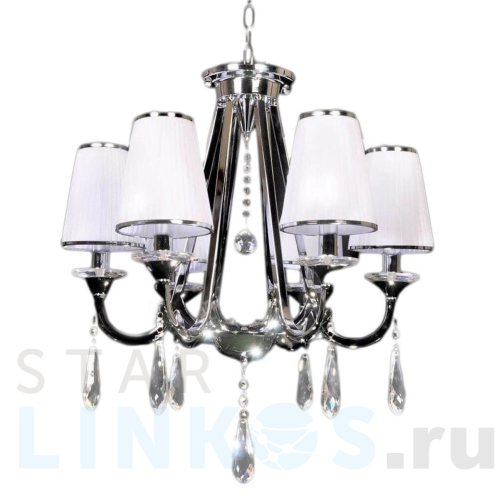 Купить с доставкой Подвесная люстра Lumina Deco Milesia LDP 8926-6 WT+CHR в Туле