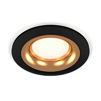 Купить Комплект встраиваемого светильника Ambrella light Techno Spot XC7622005 SBK/PYG черный песок/золото желтое полированное (C7622, N7014) в Туле