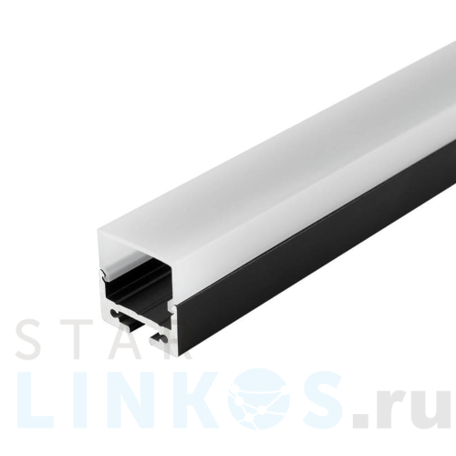 Купить с доставкой Профиль с рассеивателем Arlight SL-LINE-2011M-2500 BLACK+OPAL SQUARE 027993 в Туле