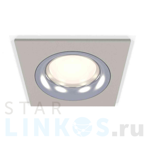 Купить с доставкой Комплект встраиваемого светильника Ambrella light Techno Spot XC7633003 SGR/PSL серый песок/серебро полированное (C7633, N7012) в Туле