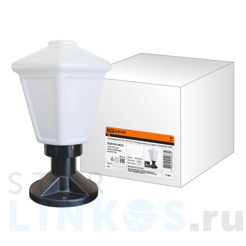 Купить с доставкой Уличный светильник TDM Electric Латерна НТУ 05-40-110-С1 SQ0330-0823 в Туле