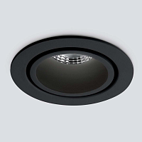 Купить Встраиваемый светодиодный светильник Elektrostandard 15267/LED 7W 4200K черный/черный a055722 в Туле