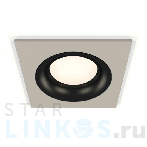 Купить с доставкой Комплект встраиваемого светильника Ambrella light Techno Spot XC7633002 SGR/PBK серый песок/черный полированный (C7633, N7011) в Туле