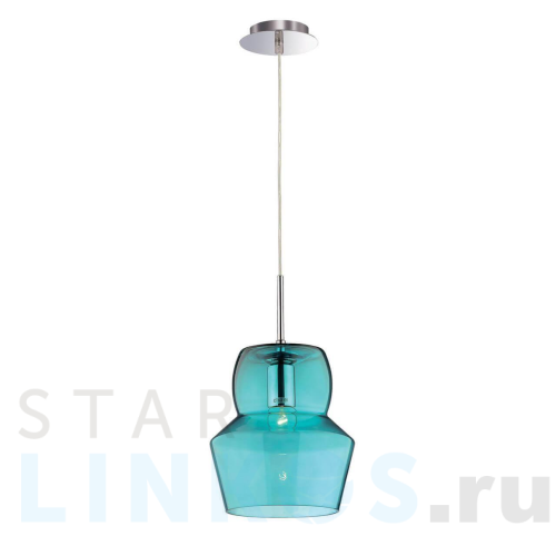 Купить с доставкой Подвесной светильник Ideal Lux Zeno SP1 Big Azzurro 088969 в Туле