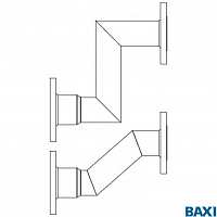 Купить Трубы подачи/возврата BAXI в разделитель производительностью 28 м3/ч Dn80 в Туле