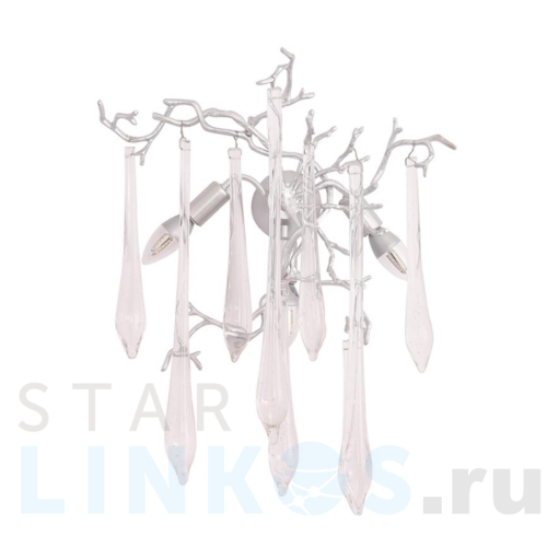 Купить с доставкой Настенный светильник Crystal Lux REINA AP3 SILVER PATINA в Туле