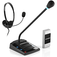 Купить Дуплексное переговорное устройство «клиент-кассир» STELBERRY S-402 с гарнитурой и аудиовыходом в Туле