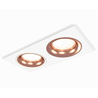 Купить Комплект встраиваемого светильника Ambrella light Techno Spot XC7635006 SWH/PPG белый песок/золото розовое полированное (C7635, N7015) в Туле