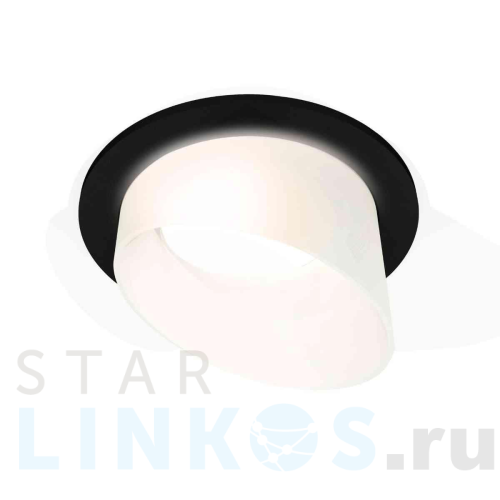 Купить с доставкой Комплект встраиваемого светильника Ambrella light Techno Spot XC7622046 SBK/FR черный песок/белый матовый (C7622, N7175) в Туле