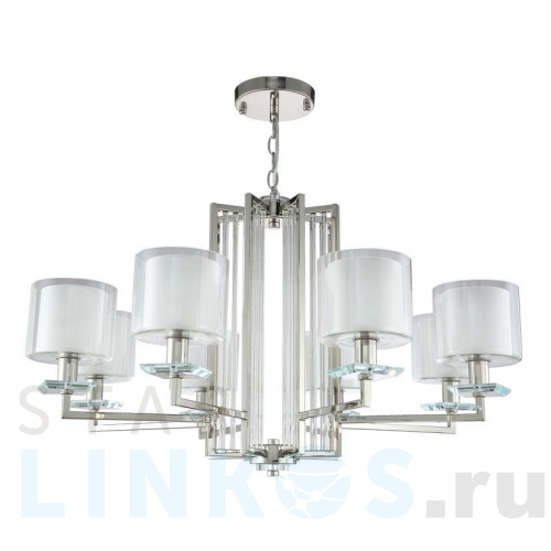 Купить с доставкой Подвесная люстра Crystal Lux Nicolas SP-PL8 Nickel/White в Туле