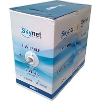 Купить Кабель для компьютерных сетей Skynet UTP4-CAT5e (24 AWG) Standard, медный, внутренний, серый, 305 м в Туле