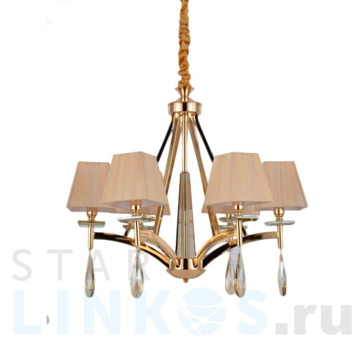 Купить с доставкой Подвесная люстра Lumina Deco Valentina LDP 1240-6 GD в Туле