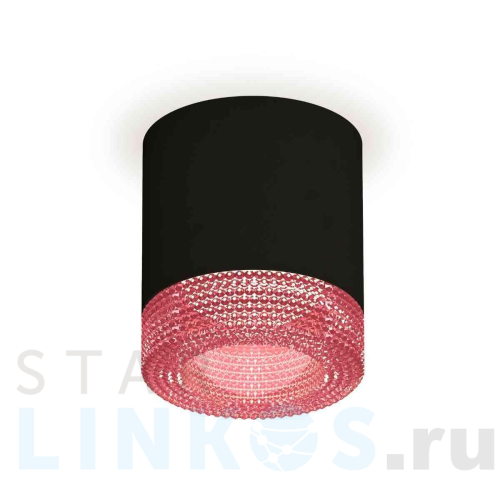 Купить с доставкой Комплект накладного светильника Ambrella light Techno Spot XS7402012 SBK/PI черный песок/розовый (C7402, N7193) в Туле