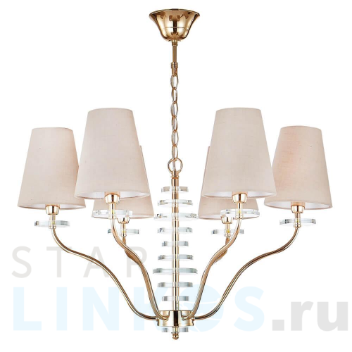 Купить с доставкой Подвесная люстра Crystal Lux ARMANDO SP6 GOLD в Туле