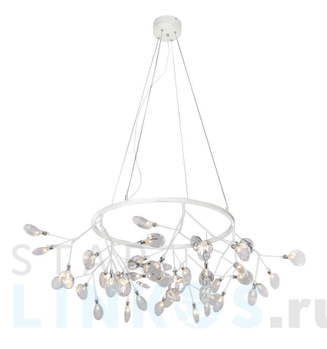 Купить с доставкой Подвесная светодиодная люстра Crystal Lux Evita SP45 D White/Transparent в Туле