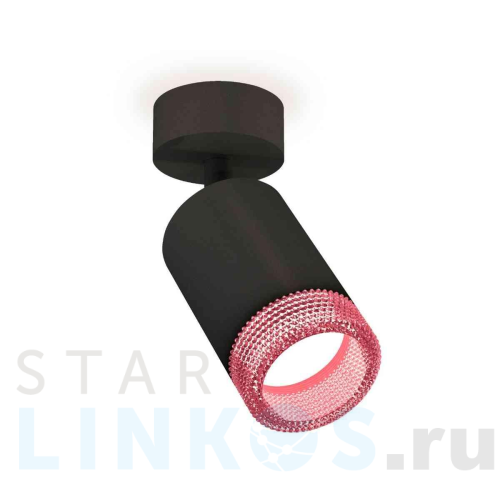 Купить с доставкой Комплект накладного светильника Ambrella light Techno Spot XM6313003 SBK/PI черный песок/розовый (A2210, C6313, N6152) в Туле