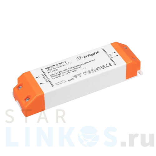 Купить с доставкой Блок питания Arlight ARV-SP-24040-PFC 24V 40W IP20 1,67A 039237 в Туле