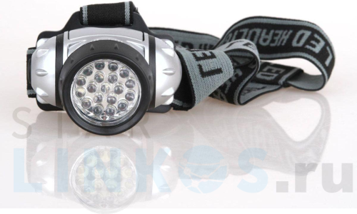 Купить с доставкой Налобный светодиодный фонарь Ultraflash Headlite от батареек 70х60 48 лм LED5353 10262 в Туле