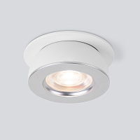 Купить Встраиваемый светодиодный светильник Elektrostandard Pruno 25080/LED белый/серебро a060946 в Туле