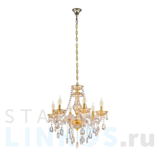 Купить с доставкой Подвесная люстра Lumina Deco Eliza LDP 7025-6 GD в Туле