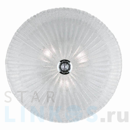 Купить с доставкой Настенный светильник Ideal Lux Shell PL3 Trasparente 008608 в Туле