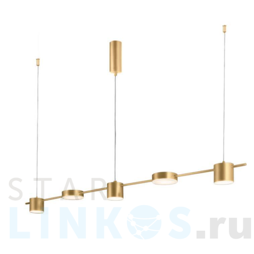 Купить с доставкой Подвесной светодиодный светильник Crystal Lux Tristan SP5 L1200 Gold в Туле