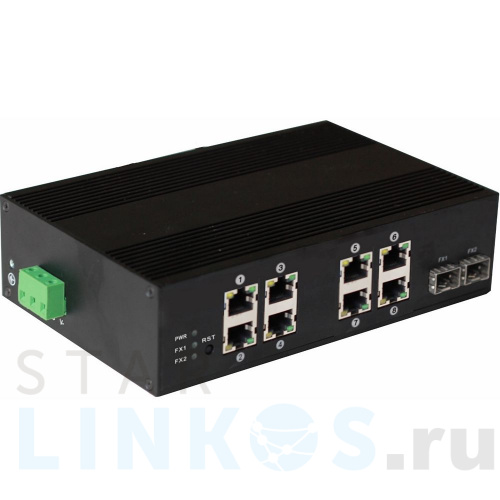 Купить с доставкой Промышленный 8-портовый PoE коммутатор OSNOVO SW-60802/IC Fast Ethernet в Туле фото 2