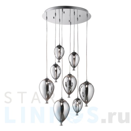 Купить с доставкой Подвесная люстра Ideal Lux Clown SP8 Cromo 100913 в Туле