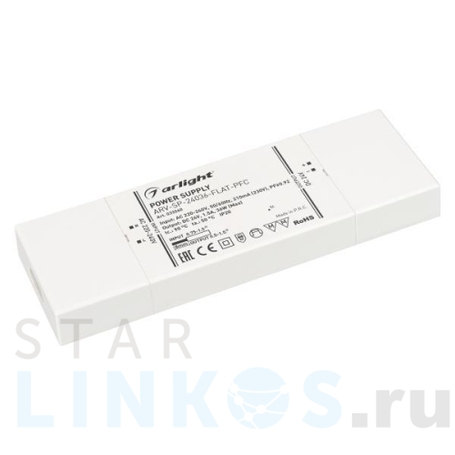 Купить с доставкой Блок питания Arlight ARV-SP-24012-FLAT-PFC 24V 36W IP20 1,5A 033260 в Туле