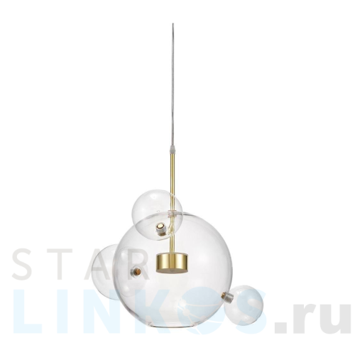 Купить с доставкой Подвесной светодиодный светильник Lumina Deco Neroni LDP 6016-3+1 GD в Туле