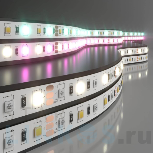 Купить с доставкой Светодиодная лента Elektrostandard 14,4W/m 60LED/m 5050SMD MIX RGB/дневной белый 5M a053729 в Туле