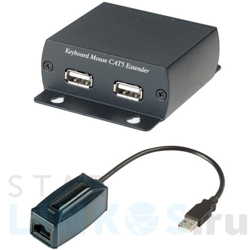 Купить с доставкой Full Speed USB удлинитель клавиатуры и мыши KM03 по кабелю CAT5 UTP до 300 м в Туле